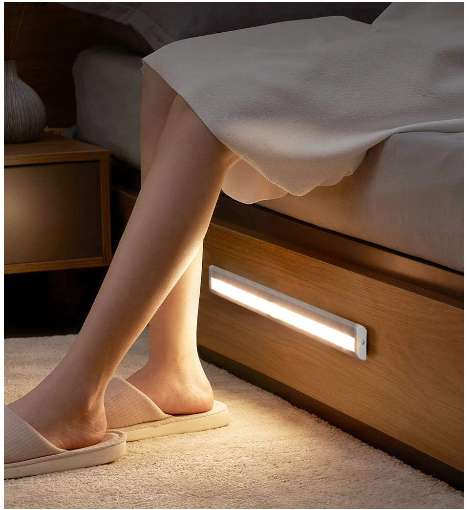 10 LEDs PIR Motion Sensor Wireless LED Night Lights LED Under Cabinet Light  For Staircase Closet Aisle Decorative Night Lamp