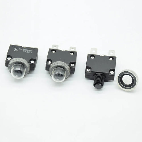 1set  3A/4A/5A/6A/7A/10A/15A/20A/25A/30A overload protector push button circuit breaker  waterproof cover thermal switch