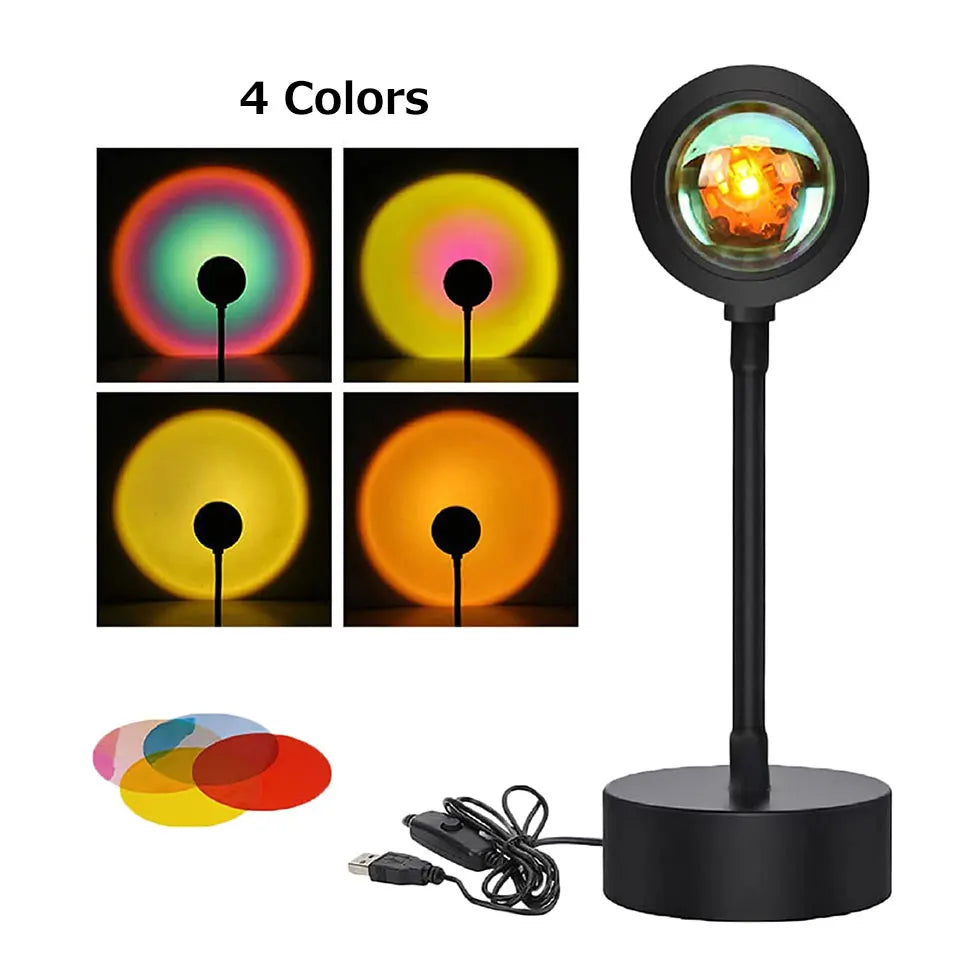 Tuya Smart Sunset Lamp Night Light Sunset Projector Smart Life APP Remote Led Lights Room Decoration Photography Birthday Gift