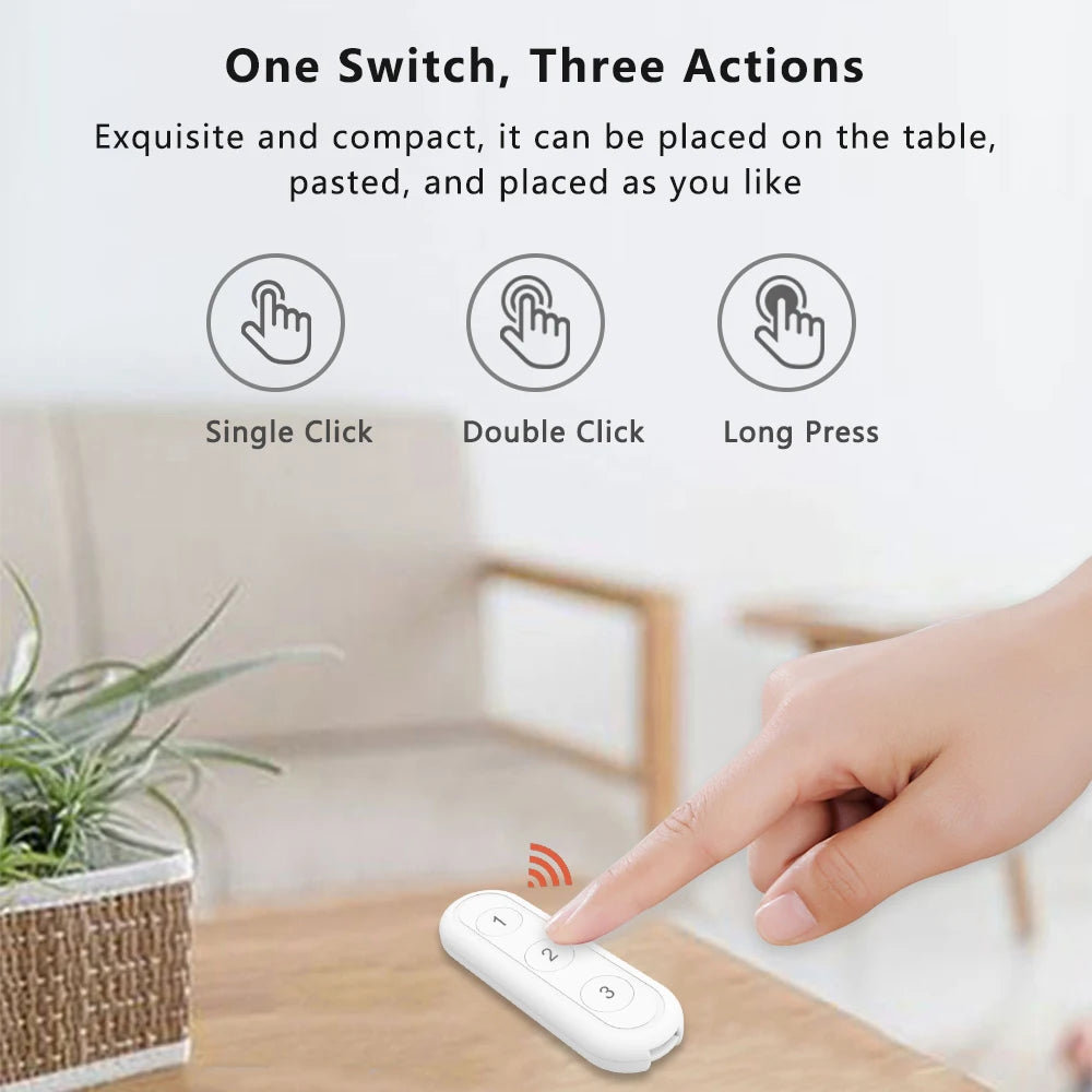 LoraTap ZigBee 3.0 Wireless 6 Push Button Remote Tuya Scene Automation Control Switch Smart Life App
