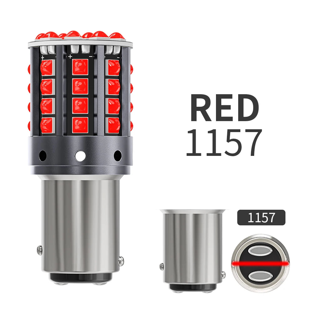 1×1156 ba15s p21w canbus bulbs py21w led turn signal yellow 7440 bulb bay15d 1157 canbus led reversing lights t20 7443 STOP LAMP