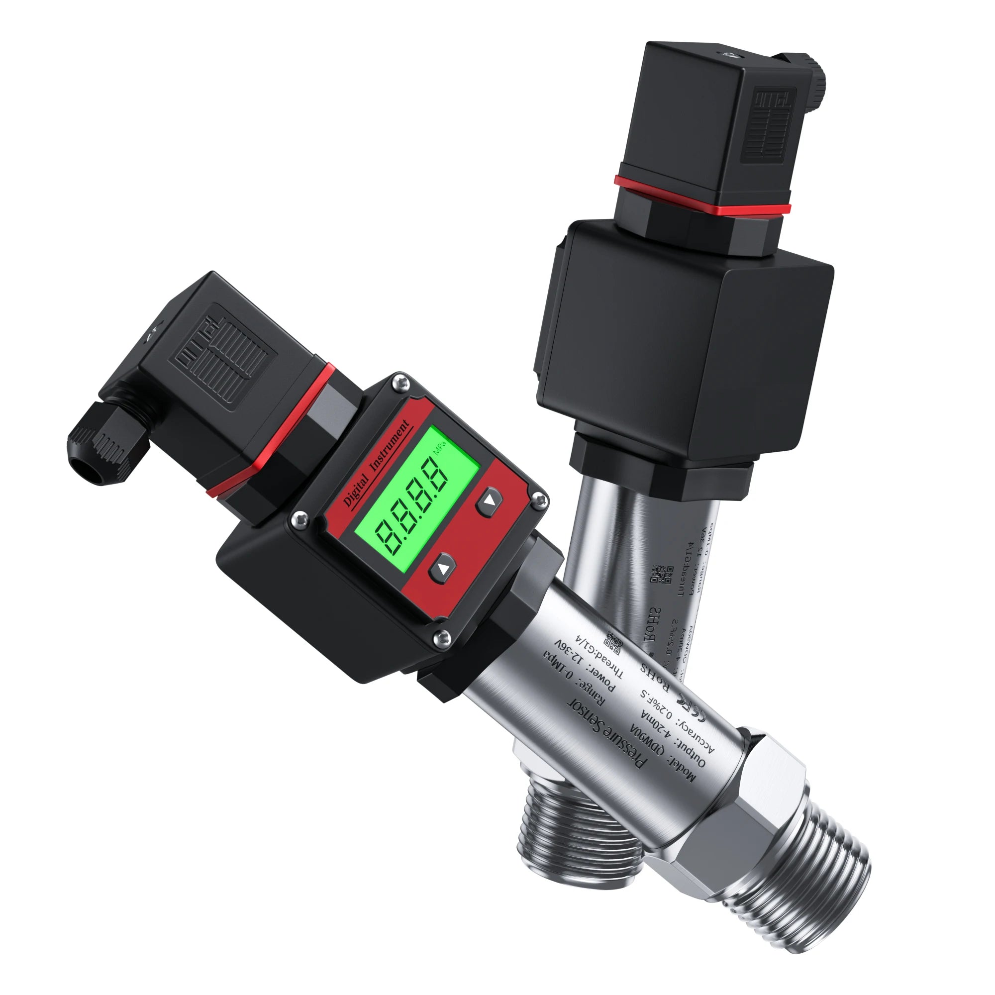 Digital Pressure Sensor 0-30bar 0-50ar 0-100bar Pressure Transmitter 4-20mA 0-10V RS485 M20*1.5 Digital Pressure Transducer