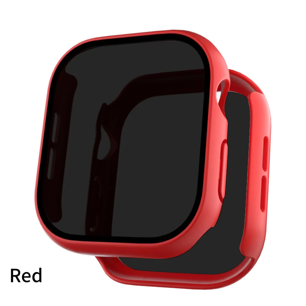 Privacy Glass+Case For Apple Watch 10 42mm 46mm Tempered Anti-Peeping Screen Protector Cover For iWatch series 10 Accessories