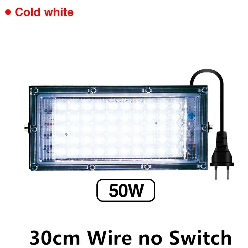 50W 100W Led Flood Light IP65 Waterproof AC 220V Full Spectrum Floodlight Spotlight LED Reflector Street Lamp Wall Flood Lights