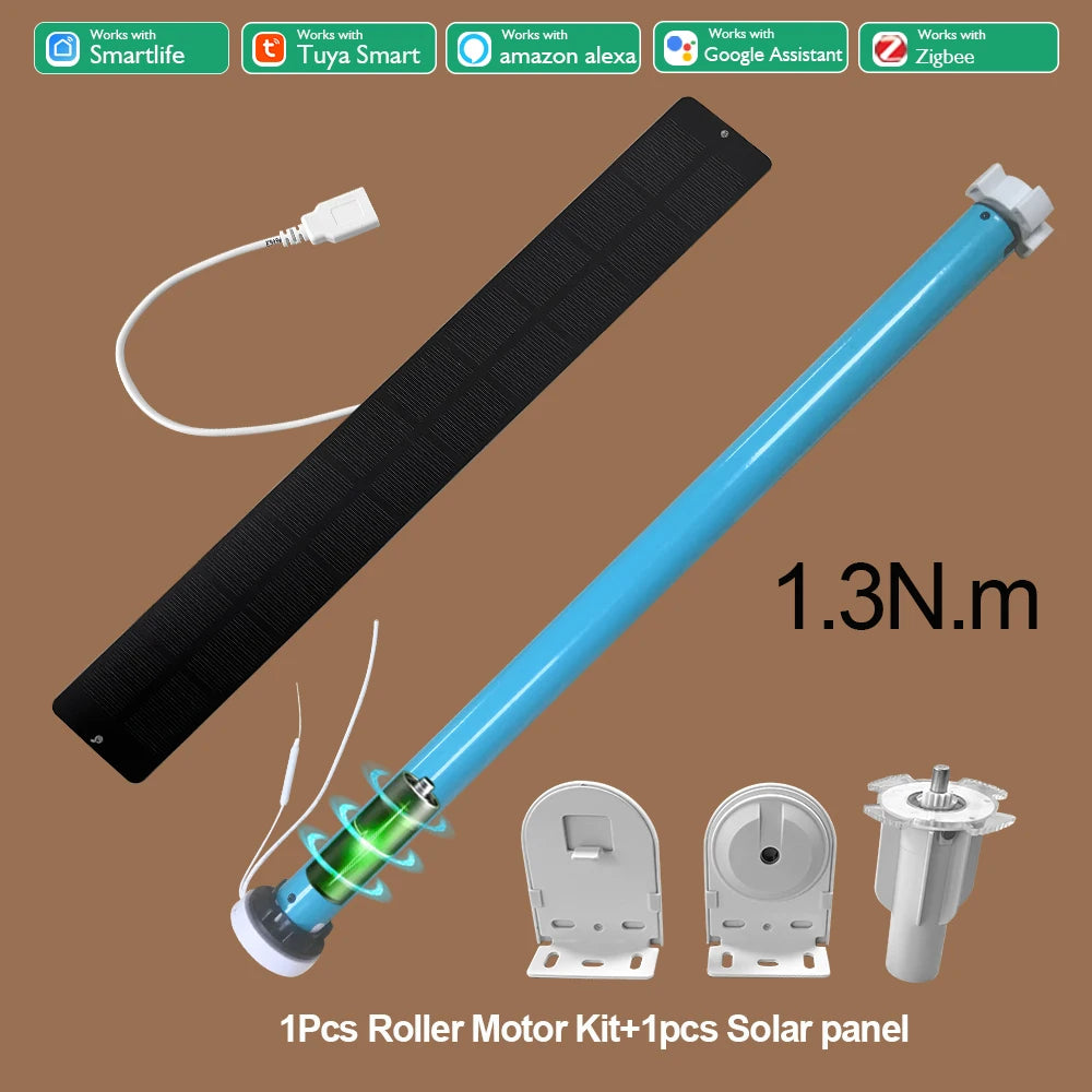 Lifelibero Tuya Zigbee Battery  Window Smart Curtains Blinds Roller Motor For 37 38mm Tube Work Alice Alexa Smart Speaker Home