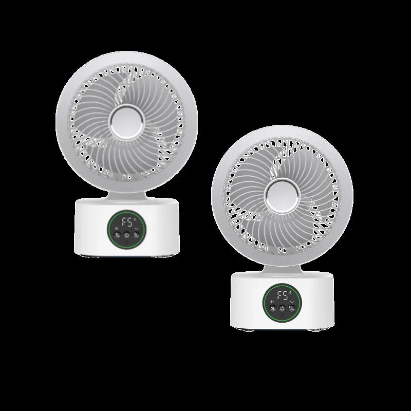 Smart Voice USB Fan Air Circulation Timer Fan Portable Night Light Function Fan, For Outdoor Travel And Student Dormitories