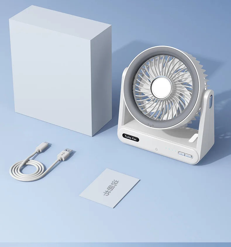 Smart Voice Control Desk Fan with Timer Wall Mountable Mini Circulation Fan for Home and Office Use