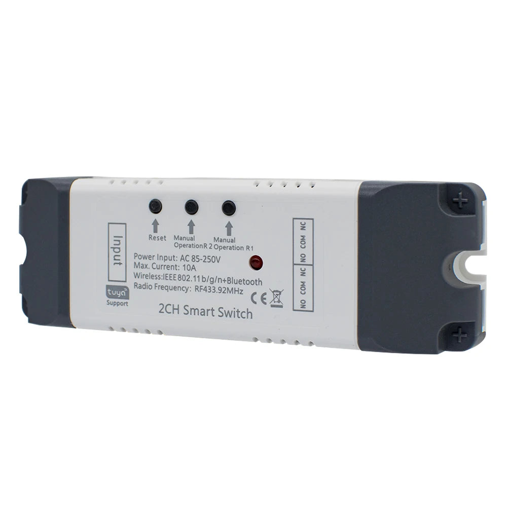 Tuya Wifi Smart Switch Electric Linear Actuator Motor Controller,DC AC 12V 24V 32V,110V 220V RF433 Remote,2CH Pulse Module Relay
