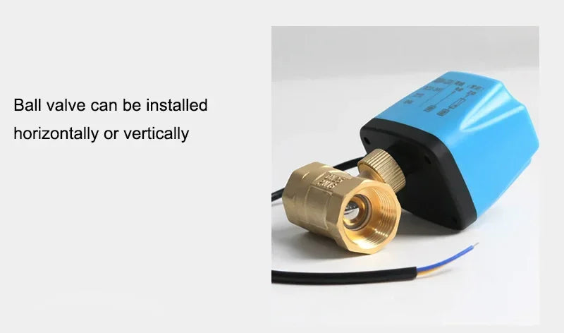 AC220V Tuya WiFi Smart Motorized Ball Valve Normally Closed Timing Water Switch Electric Valve with Smart Life Alexa Google Home