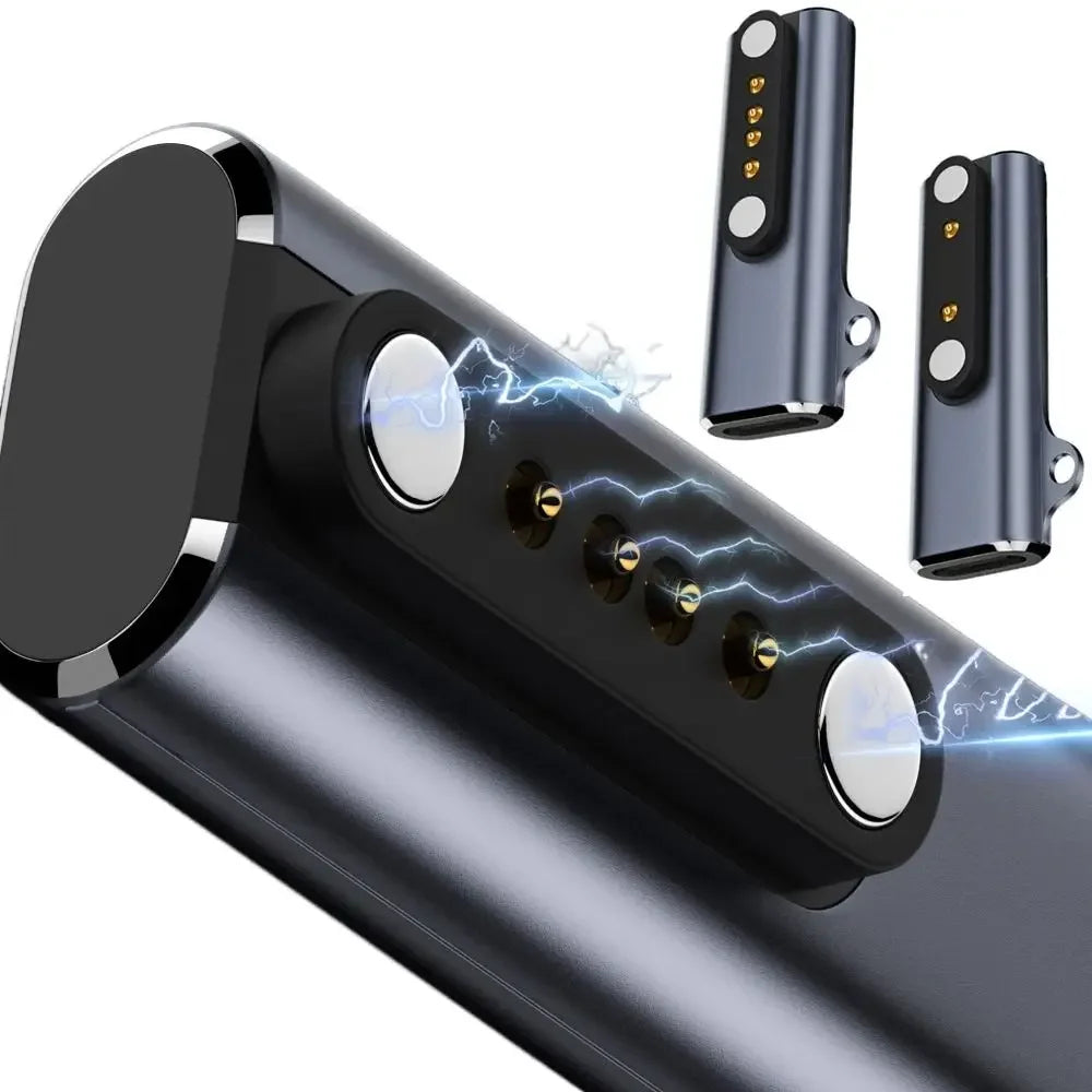 Suitable for Shokz devices bone transfer headset/smart watch charging adapter USB-C to 7.62MM 2-pin/4-pin magnetic charging port