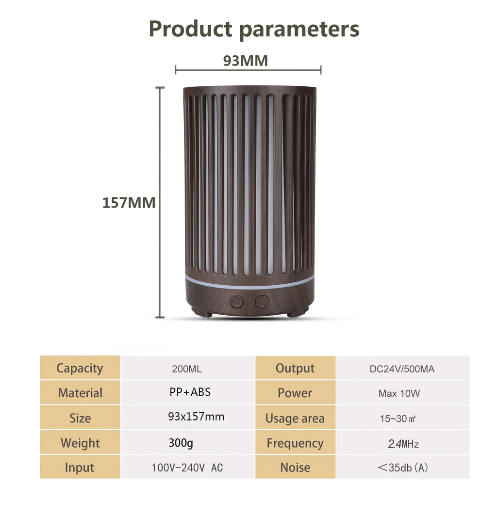 WiFi Smart 550ML Electric Aroma Diffuser Essential Oil Diffuser Air Humidifier Ultrasonic Remote Control Mist Maker Home