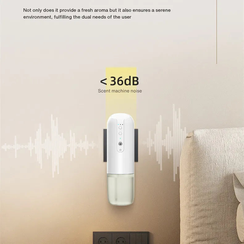 NAMSTE Smart Home Fragrance Diffuser Wall Mounted Air Purifier Perfume Freshener Electric Aromatic Oil Capacity 150ml for Room