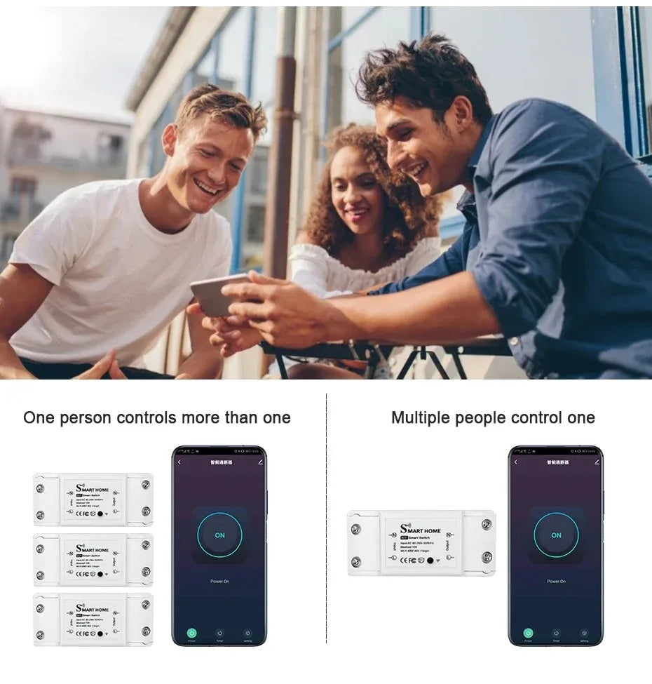 Basic WiFi Switch Relay Module DIY MINI Home Switch SmartLife APP Wireless Voice Remote Control Timer Switch Alexa