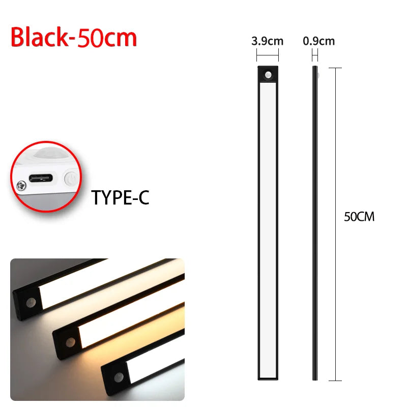 Night Light Led Light Under Cabinet Light Motion Sensor night light Closet Light Cabinet Kitchen Lighting Magnetic night light