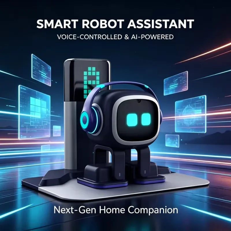 EMO Tuya Intelligent AI Robots Emotional Support Interactive Desktop Voice Recognition EMO Go Home Robot Companion Children Gift