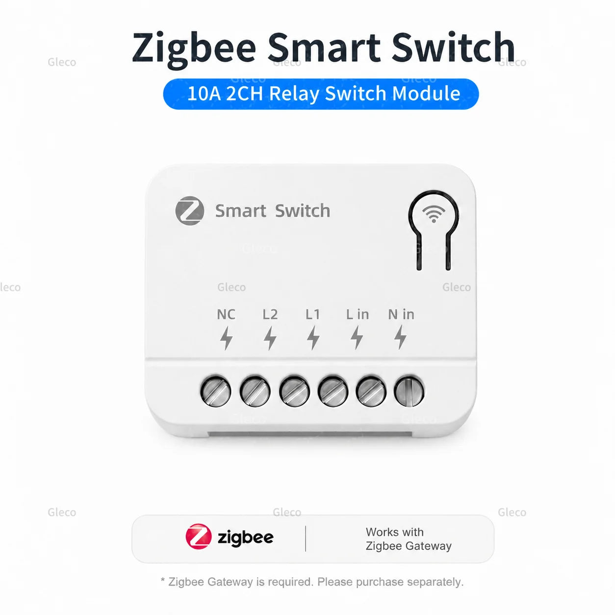 Zigbee TUYA 1/2/3Gang Mini Smart Switch Module 10A/16A DIY Relay Switches Breaker Works With Alexa Google Home Assistant 2MQTT