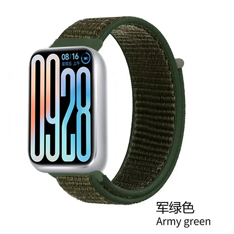 Nylon Strap for Xiaomi Mi Band 8 Pro/9 Pro/10 Pro Bracelet Smart Watch Replacement comfortable Wristband for Redmi Watch 4 5 6