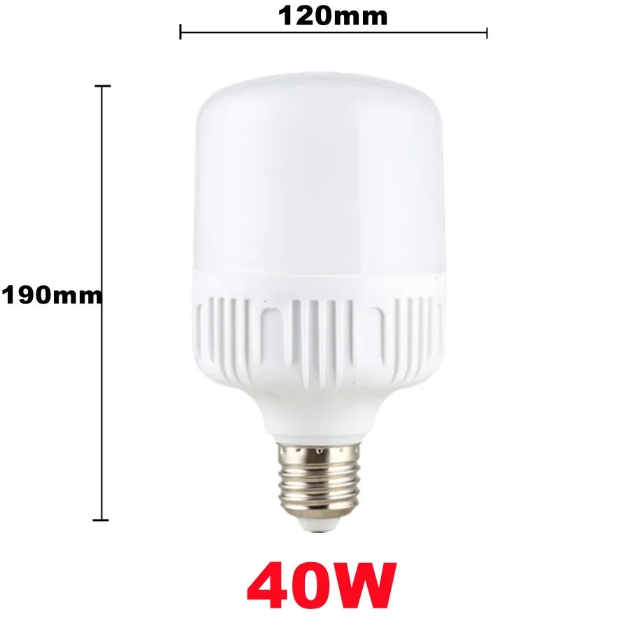 100W-5W  E27 Screw Base LED Bulb AC 220V, High Brightness Non-Flickering, Super Bright White Light with Good Heat Dissipation