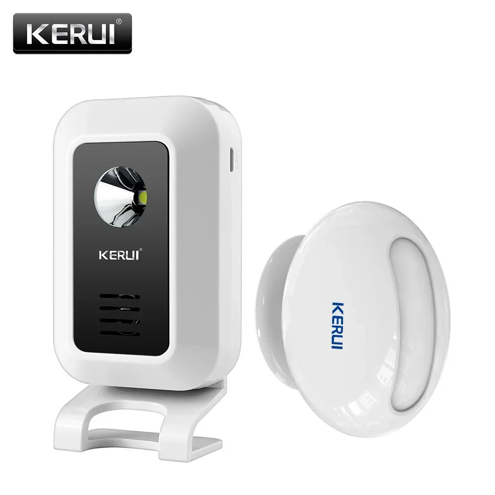 KERUI Wireless Welcome Chime Bell Motion Sensor Detector Security Alarm 32 Songs Doorbell Smart Home LED Night Light Store Shop