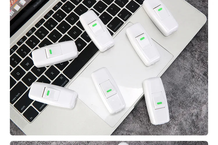 Boat Shape Switch Home Light Switches Classic White Inline On/Off Table Lamp Switches Wires Cable Switches Electrical Accessorie