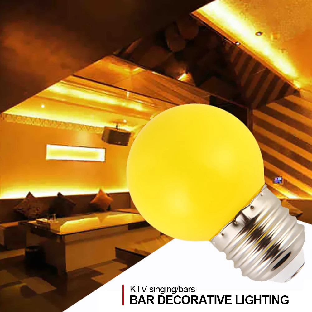 E27 LED Bulb Colorful Energy Saving Bulb 3W 110V 220V Holiday Christmas Decoration Bulb Stage Show Bulb Home Decoration Lighting