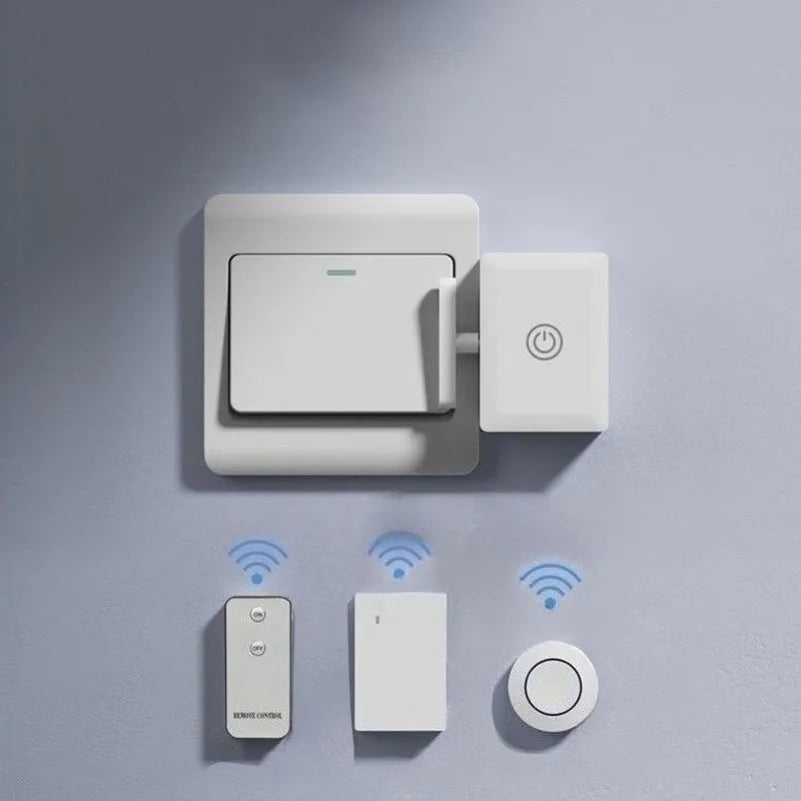 Wireless Remote Control Switch Light Button Automatic Button Push Rod Remote Control Indoor Light Off Switch Button