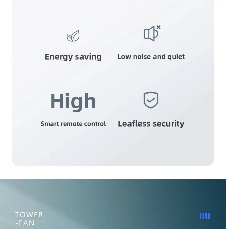2026 New Upgrade Smart Temp-Control Bladeless Tower Fan With Remote 12H Timer LED Display-Low Noise For Home Oscillating Air Cir