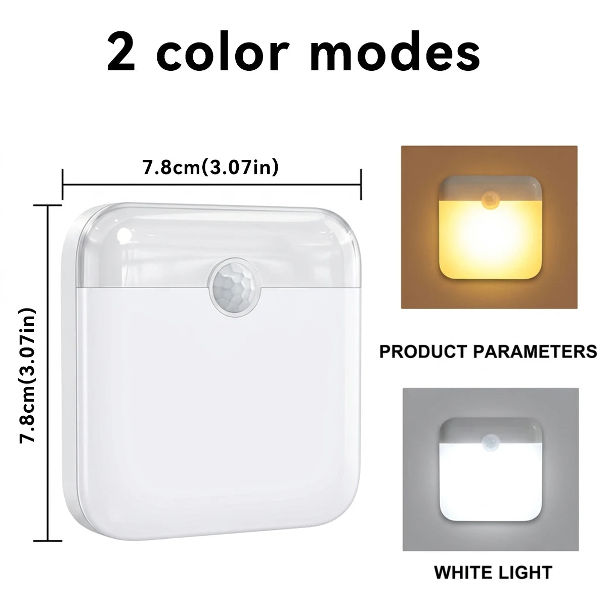 Rechargeable Motion sensor night light-wireless LED detector light 2 Light Modes for bedrooms stairs closets decor wall lights