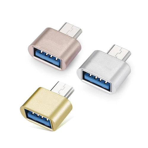 1-5pcs USB A Female to Type C Male Data Connector Mini Type C to USB Adapter For Xiaomi Huawei Android Mobile Phone MacBook iPad