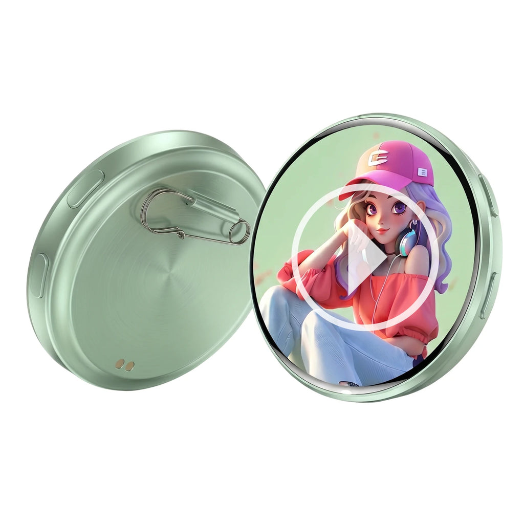 DIY Electronic Badge JPG GIF Video Dynamic Display Badge Anime Digital Display Badge Phone APP User-defined Picture Badge