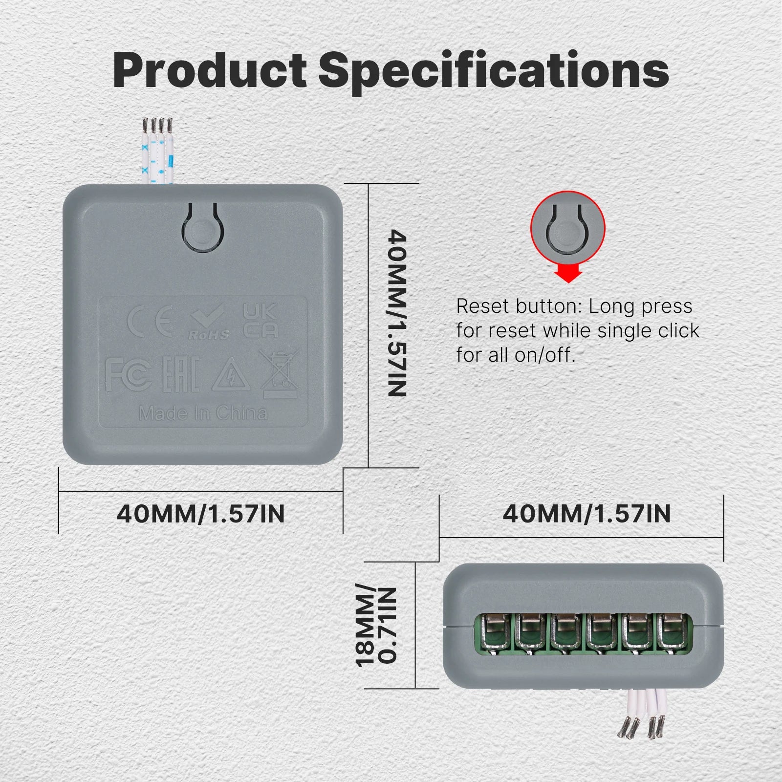 MOES Tuya WiFi Zigbee Mini DIY Smart Switch Module 1-4 Gang Timer Home Automation Compatible with Google Home Alexa