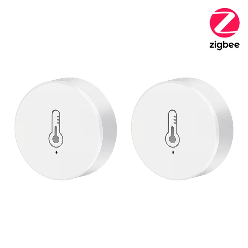 IHSENO Real Time Tuya Smart Life Zigbee Temperature And Humidity Sensor Thermometer Monitor Work for Alexa Google Home Assistant
