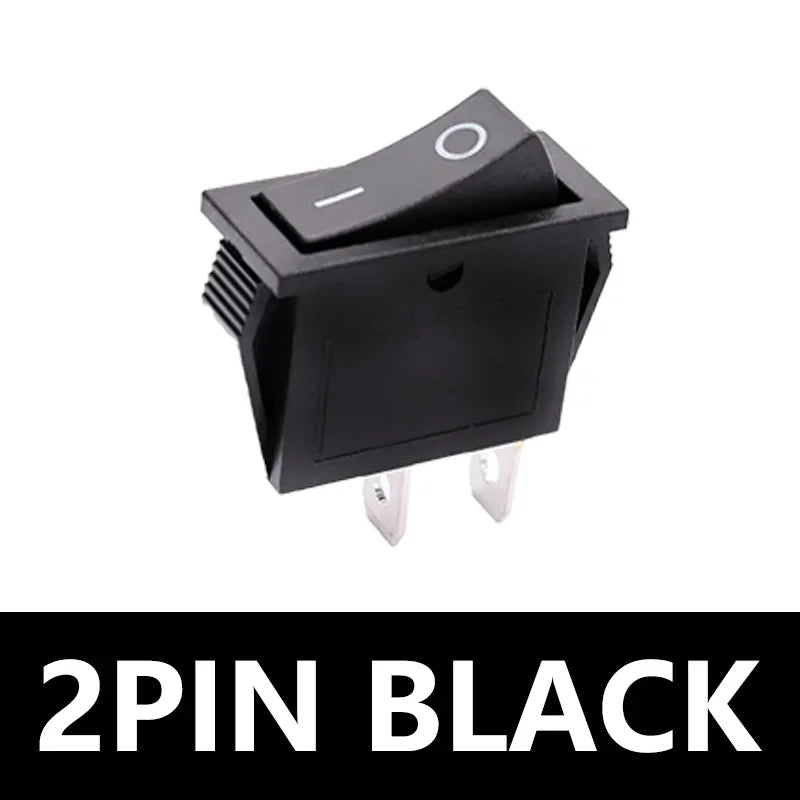 5/20PCS KCD3 Rocker Switch with LED ON OFF 16A 250V 220V 3 Pin 20A Small Light Cover Cap for Electric 2Position Switch