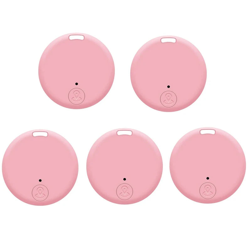 5pcs Mini GPS Locator Anti-Lost Alarm Wallet Keychain Smart Tag Bluetooth Tracer Keychain Luggage Tracker Key Finder Accessories