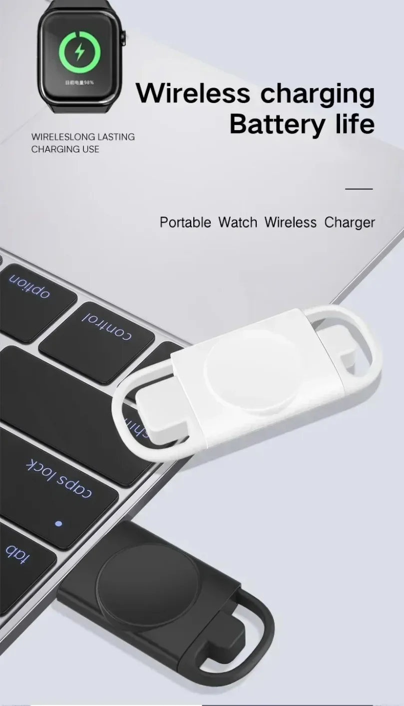2 in 1 USB and Type C Ports Smart Watch Wireless Charger Pad For Apple Watch Series 11 10 9 8 7 6 5 4 3 SE Fast Charging Stand