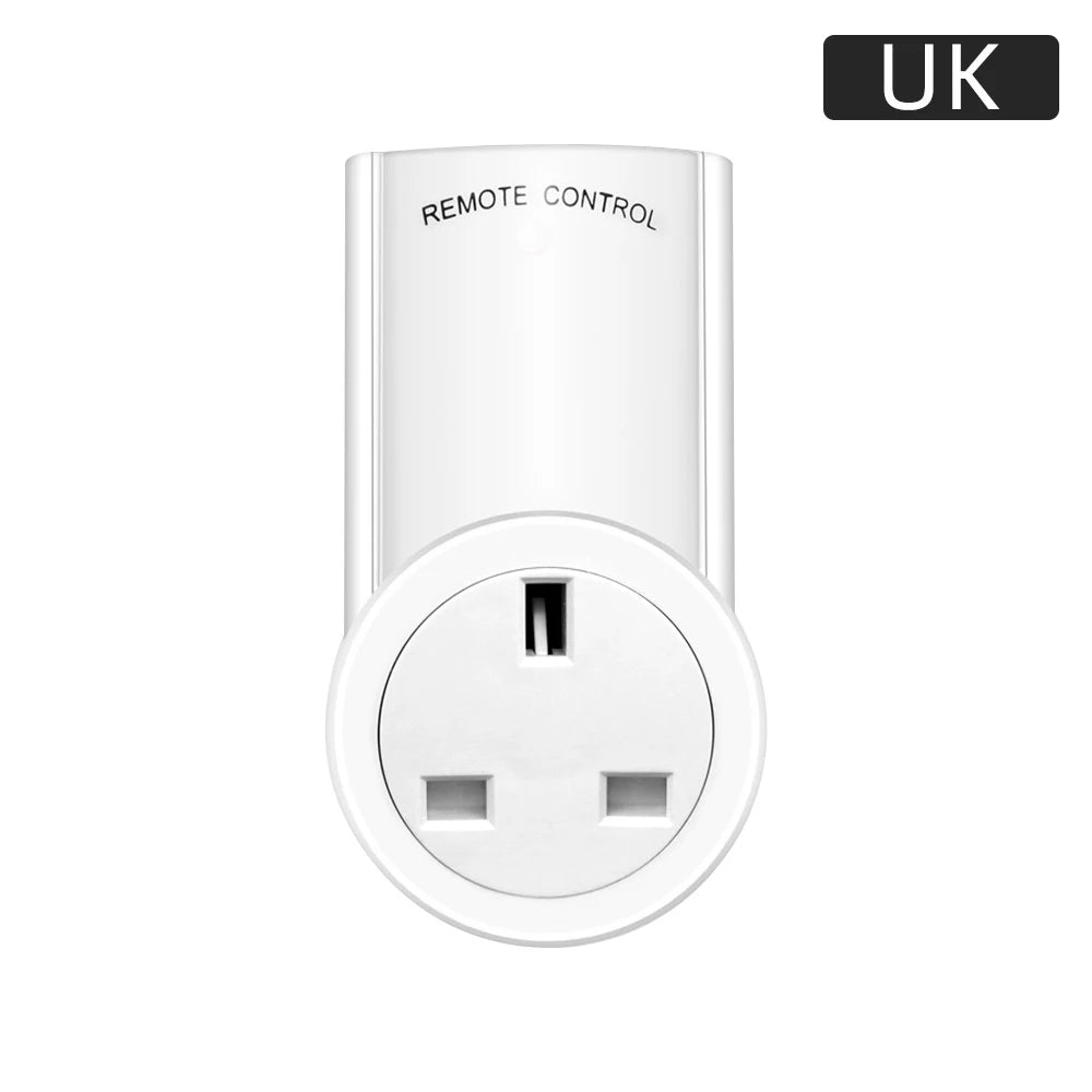 Wireless Smart Remote Control Power Outlet Light Switch Plug Socket Power Outlet Socket EU Plug with Remote Control