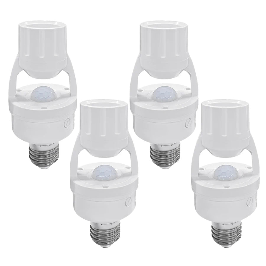 Smart Motion Sensor 220V 110V E27 Bulb Socket Lamp Base Human Body Detector PIR Sensor Home Automation Auto On Off Light Switch