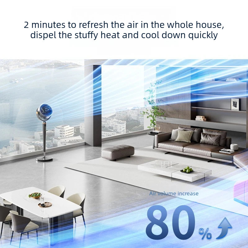 Smart Voice Control Tower Fan with Aromatherapy Energy Saving 12H Timer Adjustable Stand Pure Copper Motor Air Circulator