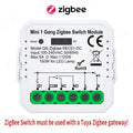 Tuya ZigBee3.0 WiFi Smart Switch Smart Home Dry Contact Module DC 12/24V AC 100-240V DIY Breaker Relay Works with Alexa Google