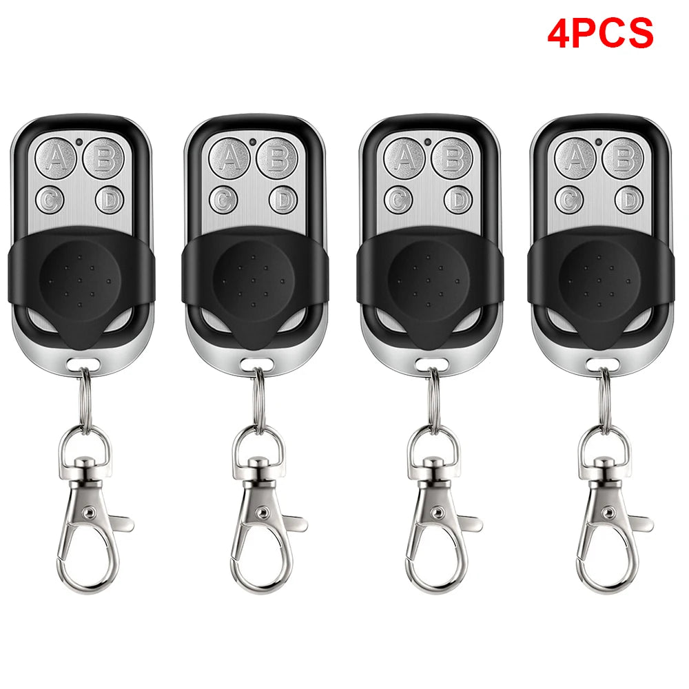 Universal 4 Buttons Garage Door Opener Remote Control 433MHZ Clone Fixed Learning Rolling Code Duplicator Garage