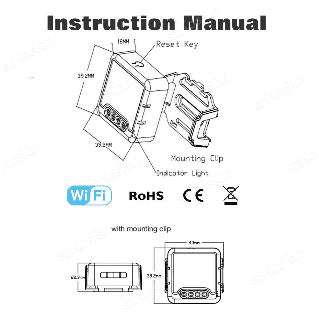 Tuya Smart WiFi Switch 1/2/3 Gang Smart Home Light Switch Breaker Neutral Wire Required Remote App Timer Work with Alexa Google