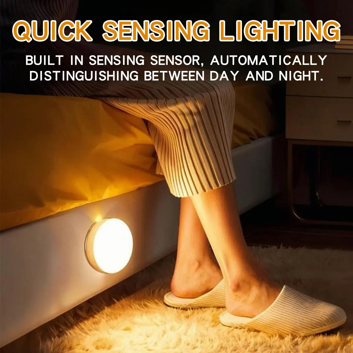 LED Night Light Smart Human Body Sensor with Digital Sensor Head Magnetic Suction Wireless-Use Eye Protect Night Lamp