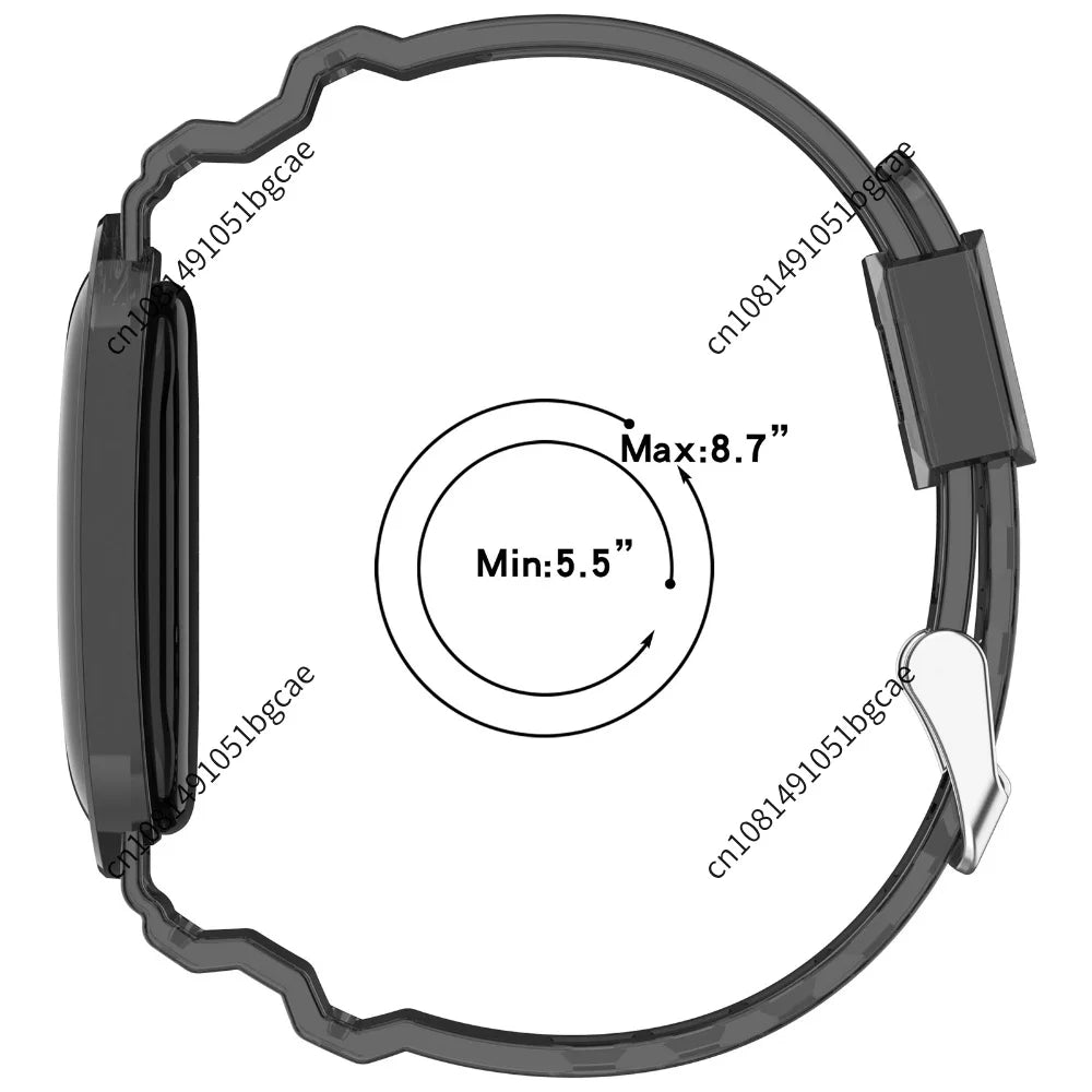 TPU Transparent Sport Bands for Google Fitbit Air Fitness Tracker Sweatproof Waterproof for Men Women Health Activity Tracker