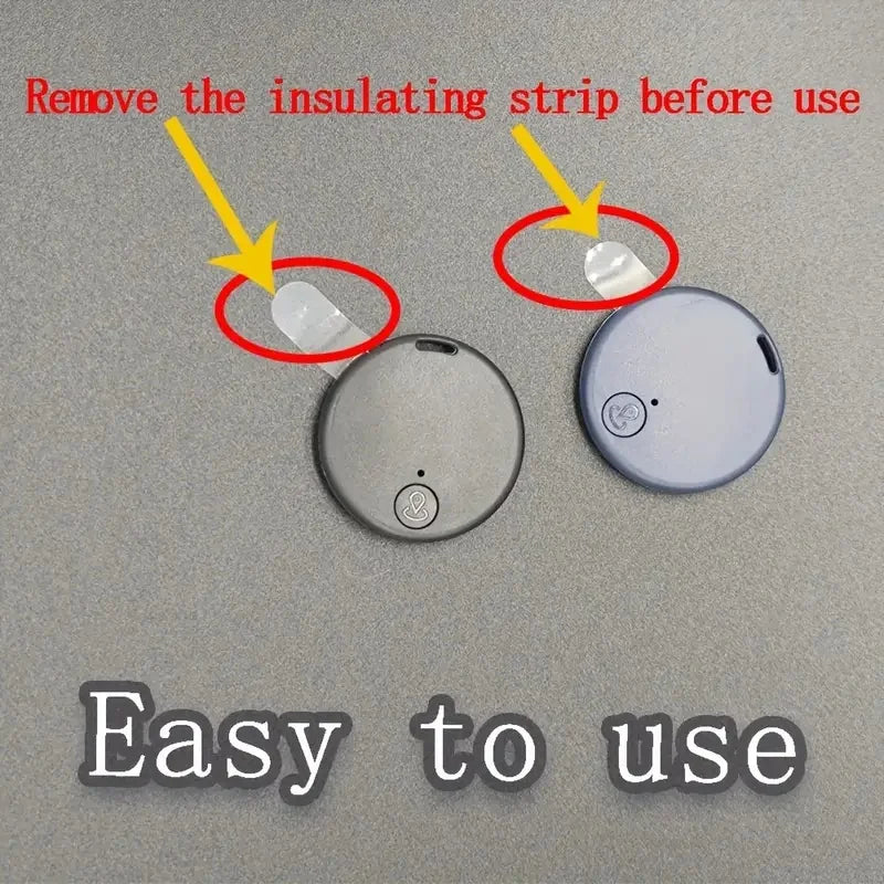 5pcs Mini GPS Locator Anti-Lost Alarm Wallet Keychain Smart Tag Bluetooth Tracer Keychain Luggage Tracker Key Finder Accessories
