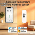 Zigbee/WIFI Tuya Smart Temperature Humidity Sensor Thermometer Hygrometer APP Remote Alarm Zigbee2Mqtt Google Assistant Alice