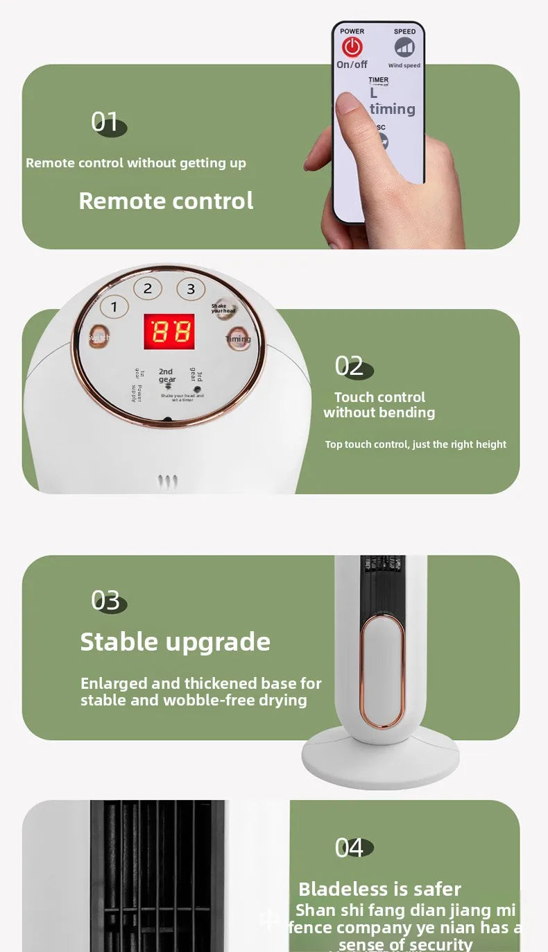 Tower Fan with Air Cooler and Smart Voice Function for Home Use Cooling Fan