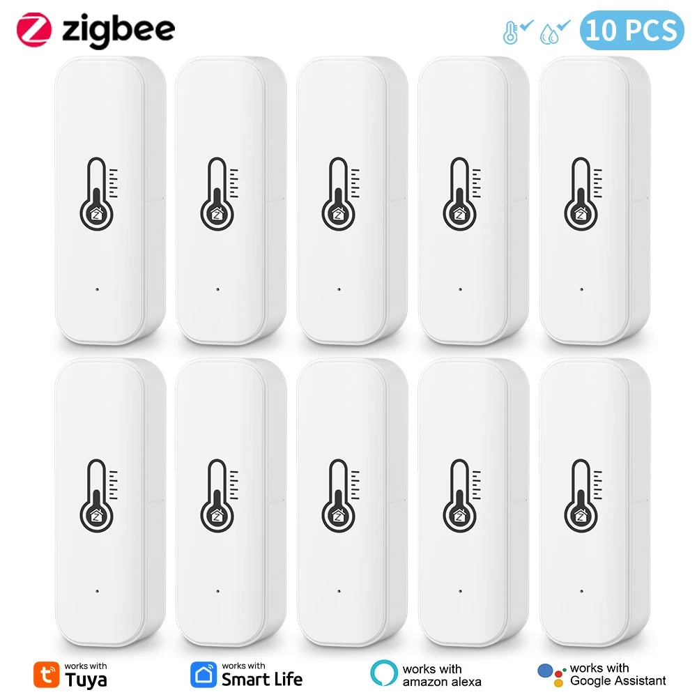 Tuya Zigbee Temperature Humidity Sensor Smart Life Remote Monitor For Smart Home Work with Alexa Google Assistant
