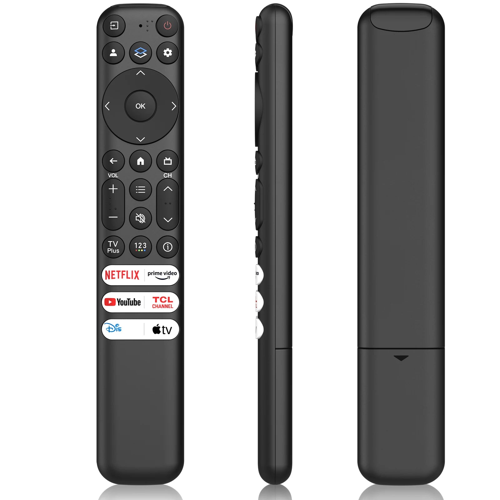 For TCL Google TV Remote Control RC813 For TCL QM8/QM7/S5/S4/S3/Q7/Q6/Q5 4K UHD HDR LED QLED QD-Mini LED Full-HD Smart TVs