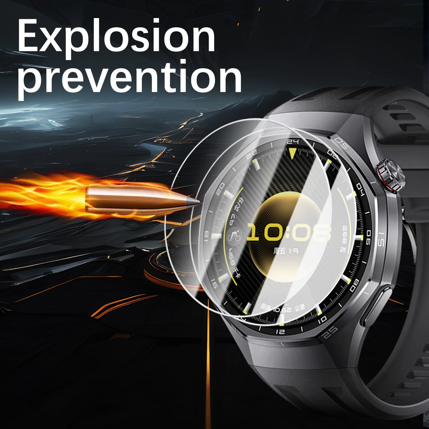 1-5Pcs HD Clear Tempered Glass for Huawei Watch GT 6 46/41mm Screen Protector Anti-scratch Film for Huawei Watch GT6 Pro 46mm