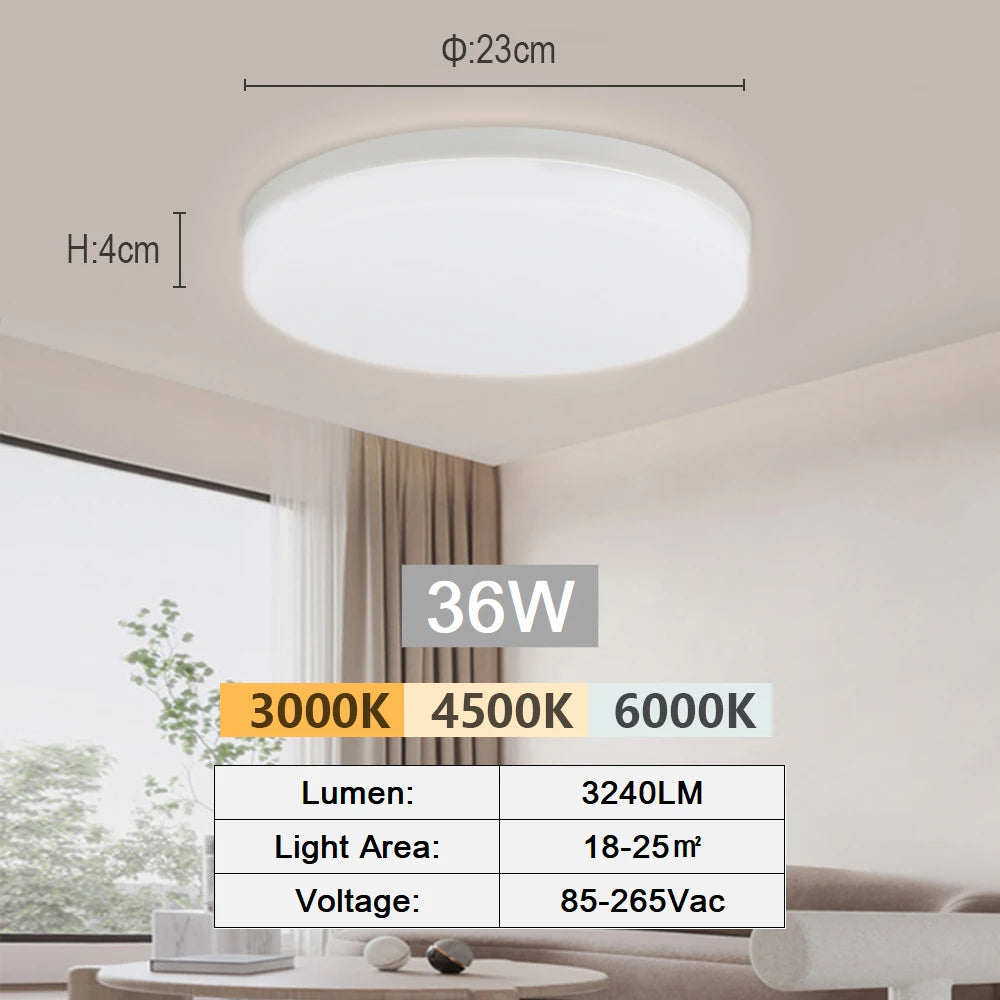 Ultra-thin 18-48W LED Ceiling Lamp Bedroom Light Lustre LED Lights For Room Ceiling Light Fixture Modern Home Decoration